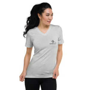 Occitan - T-shirt Col V - Logo Devant Noir