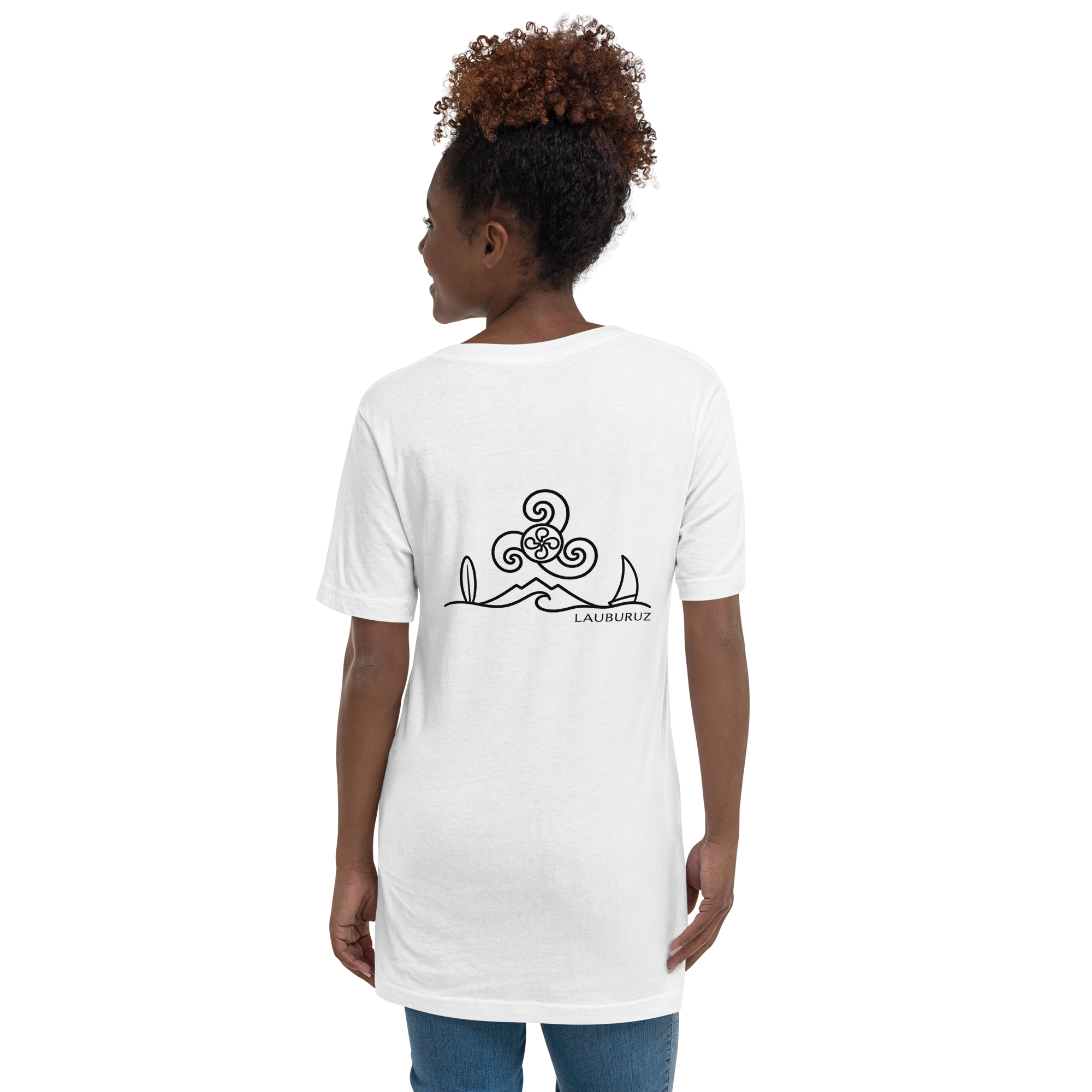 Breizh - T-shirt Col V - Logo Dos Noir – Image 8