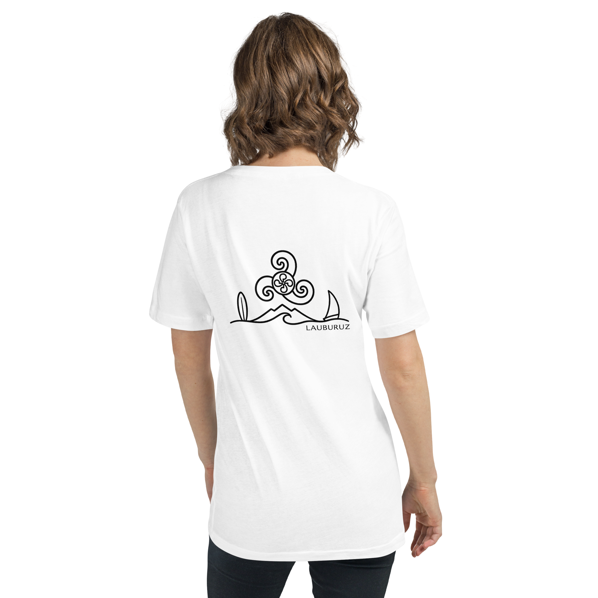 Breizh - T-shirt Col V - Logo Dos Noir – Image 2