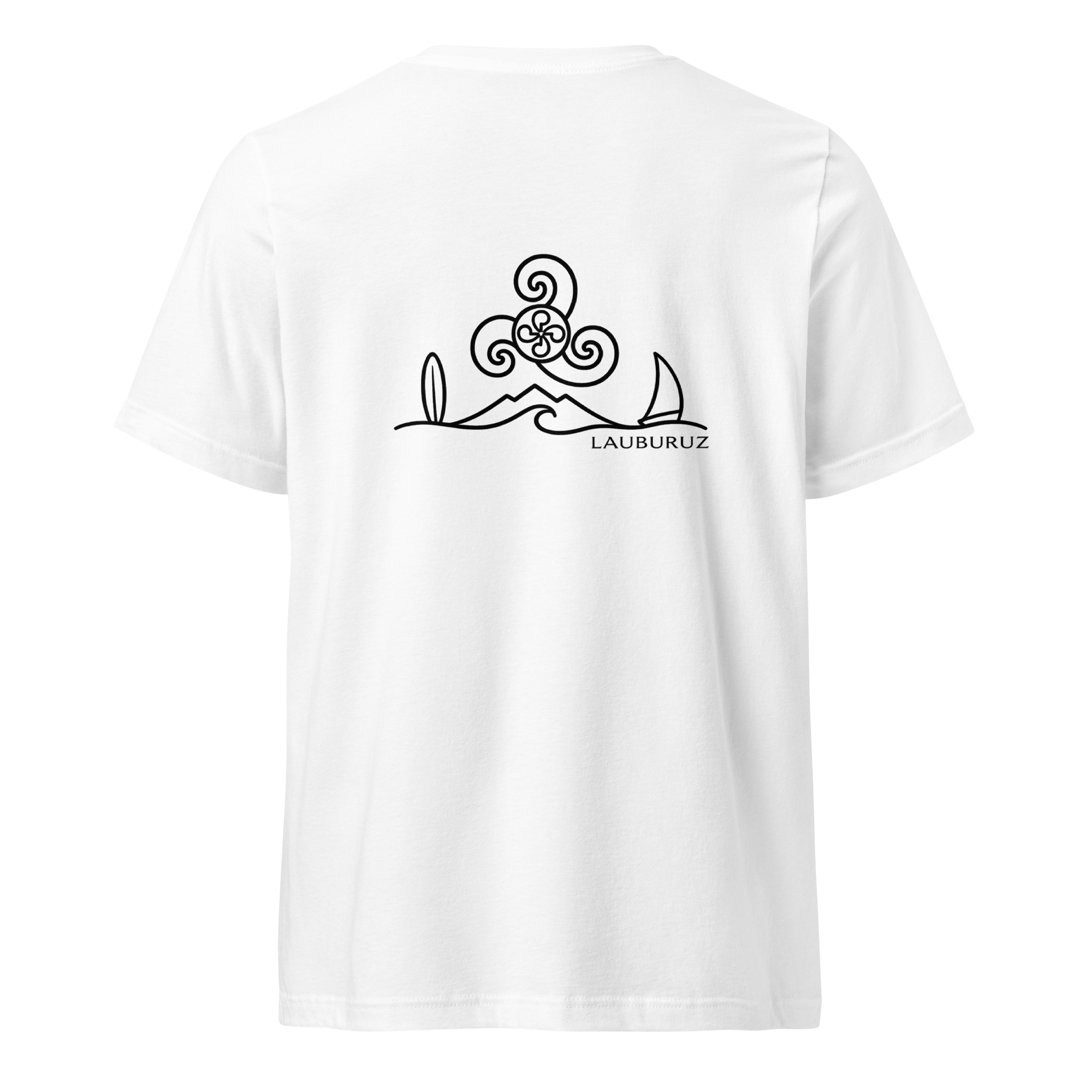 Breizh - T-shirt Col V - Logo Dos Noir – Image 4