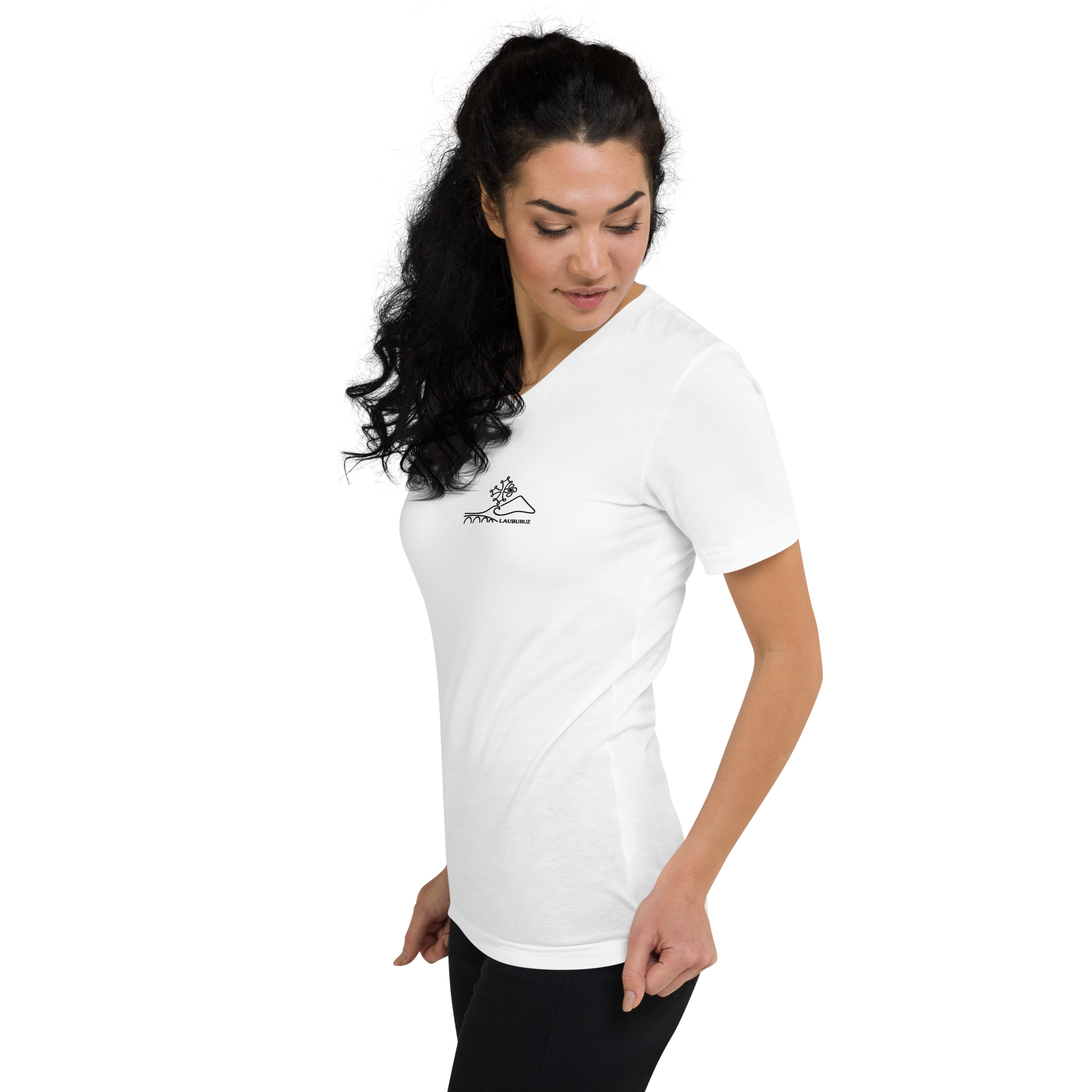 Occitan - T-shirt Col V - Logo Devant Noir – Image 11