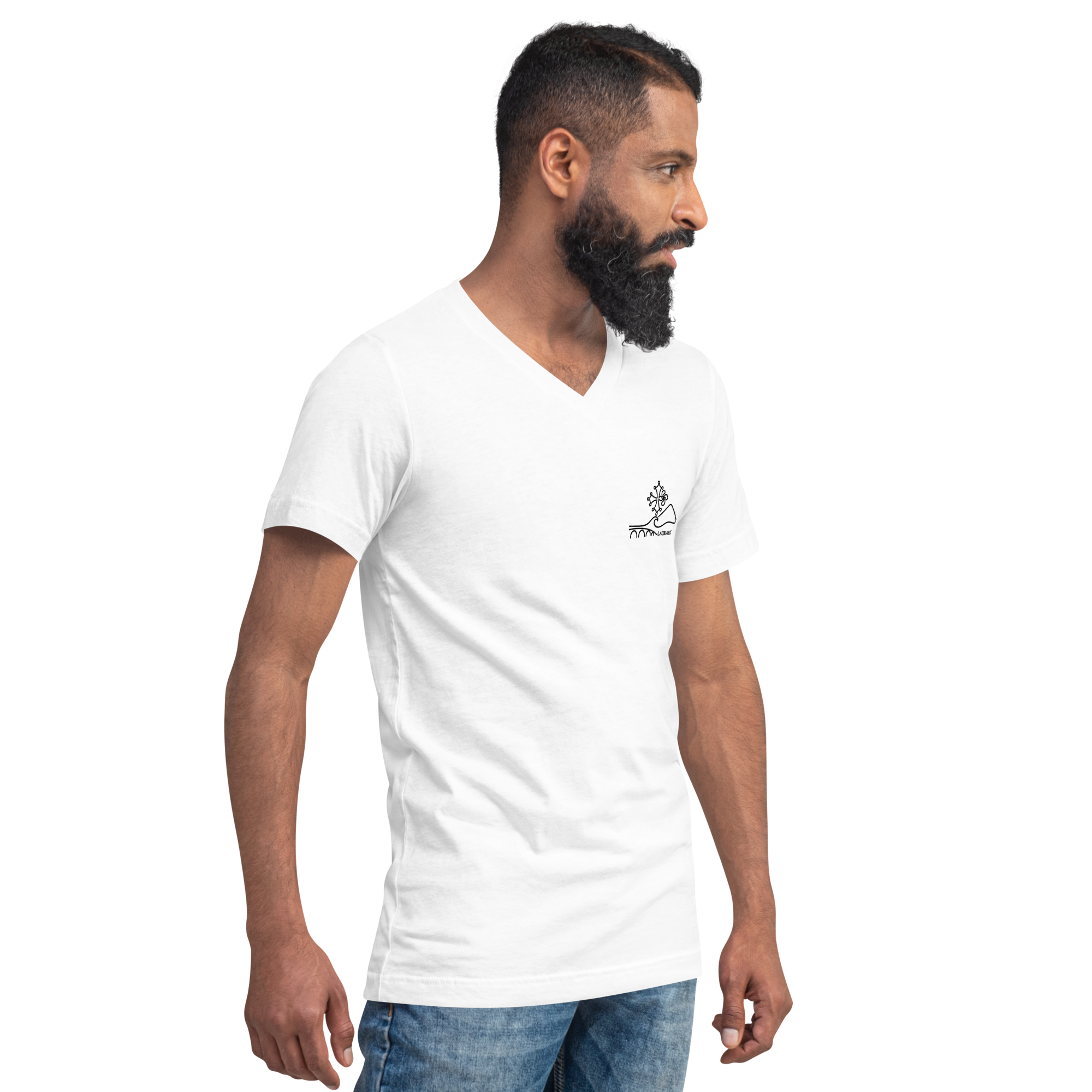 Occitan - T-shirt Col V - Logo Devant Noir – Image 5