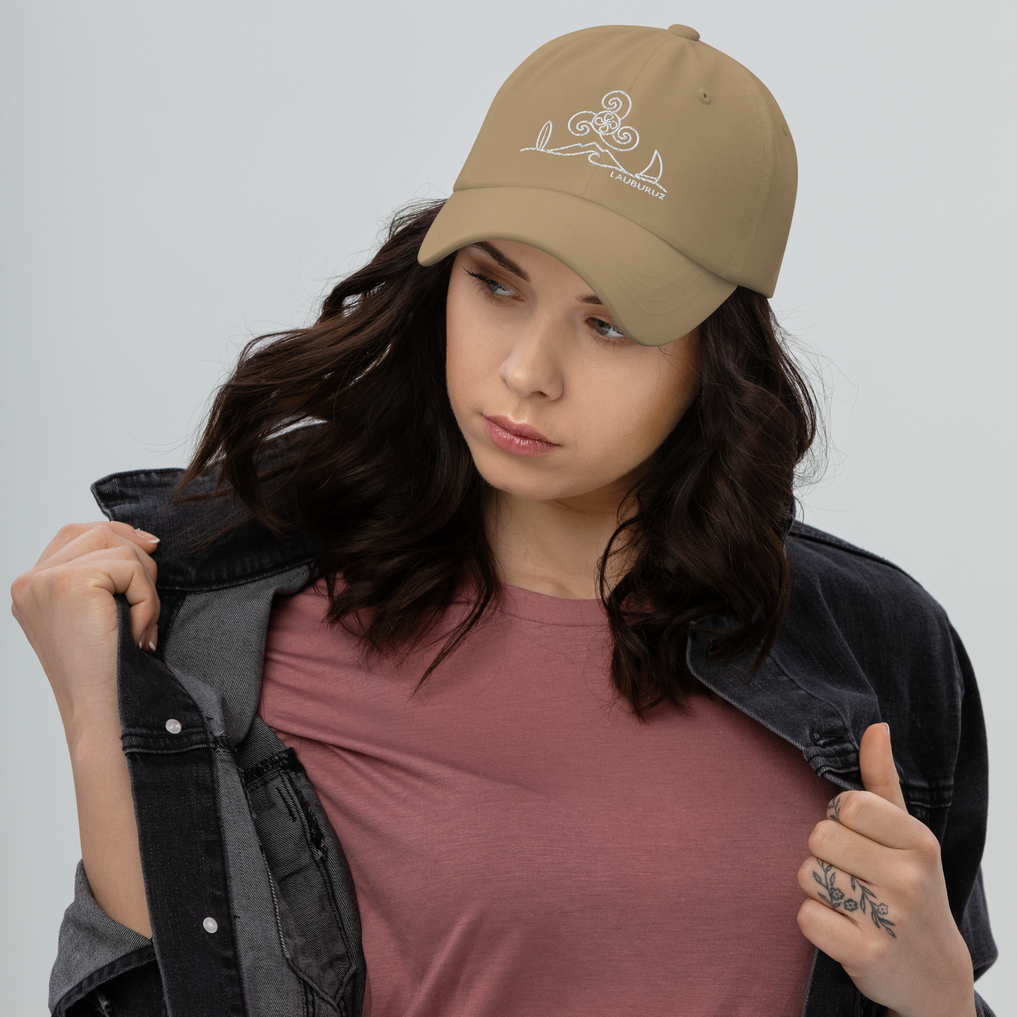 Breizh- Casquette de Baseball Brodée Blanc – Image 8