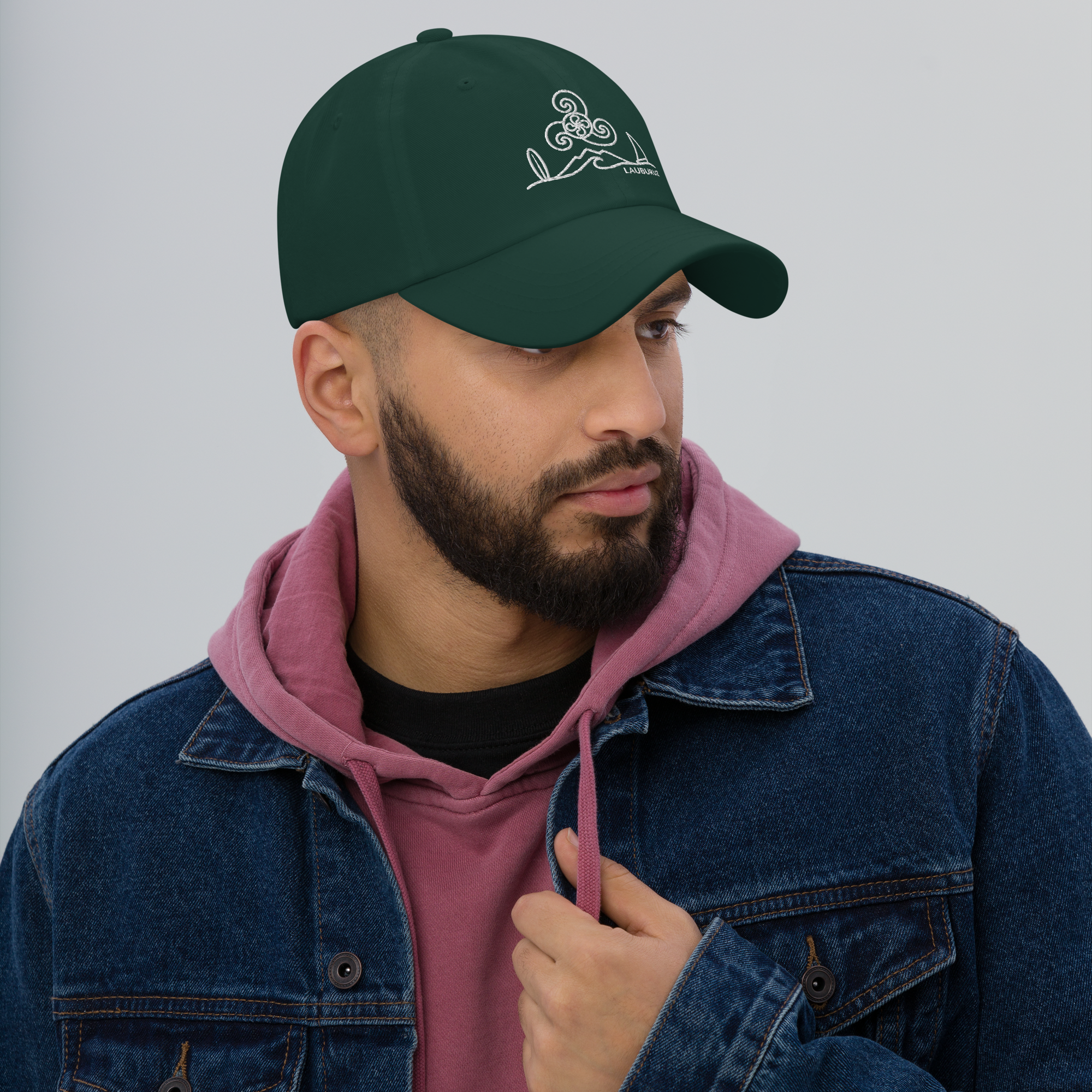 Breizh- Casquette de Baseball Brodée Blanc – Image 4