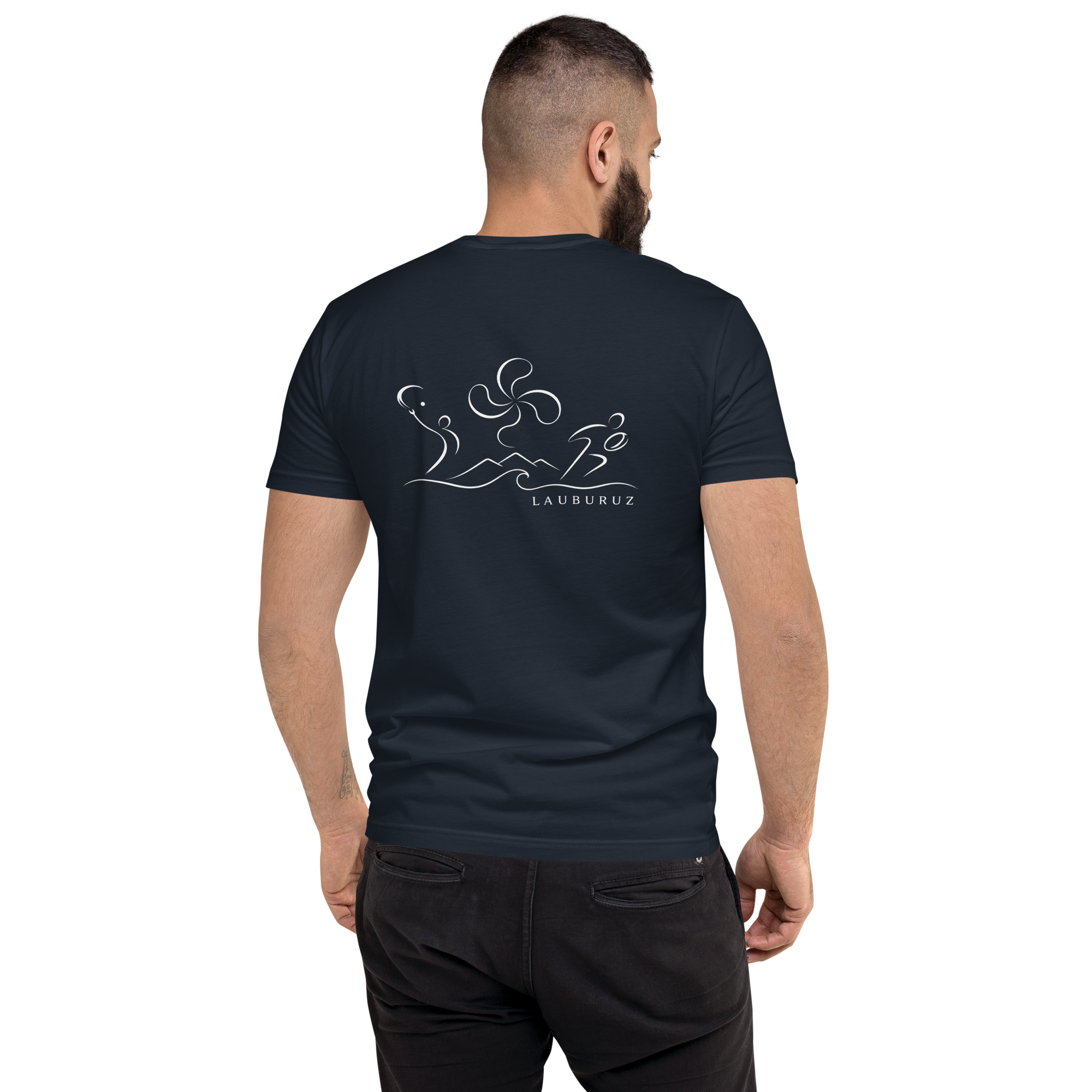 Kirolak - T-shirt Ajusté – Logo Dos Blanc – Image 4