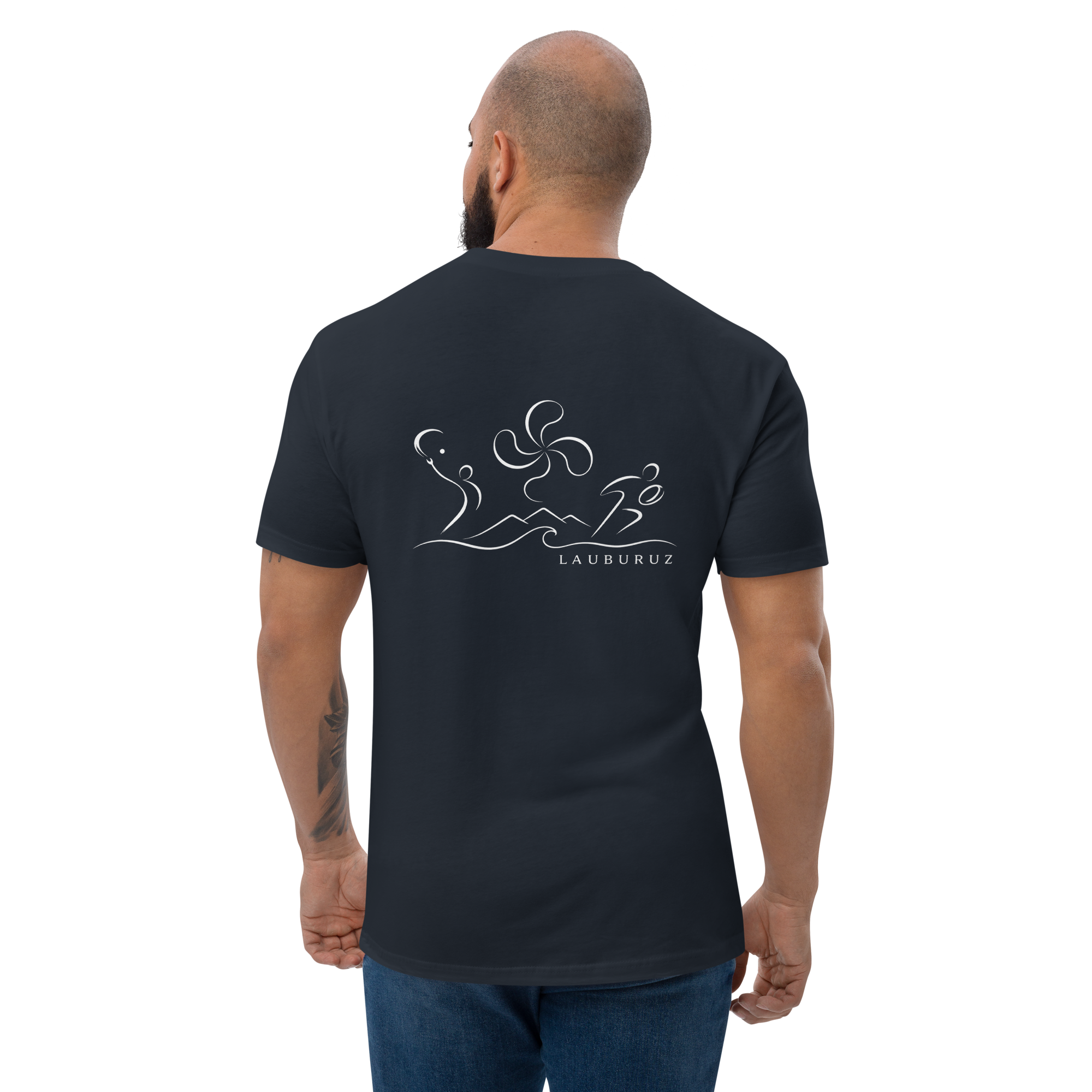 Kirolak - T-shirt Ajusté – Logo Dos Blanc