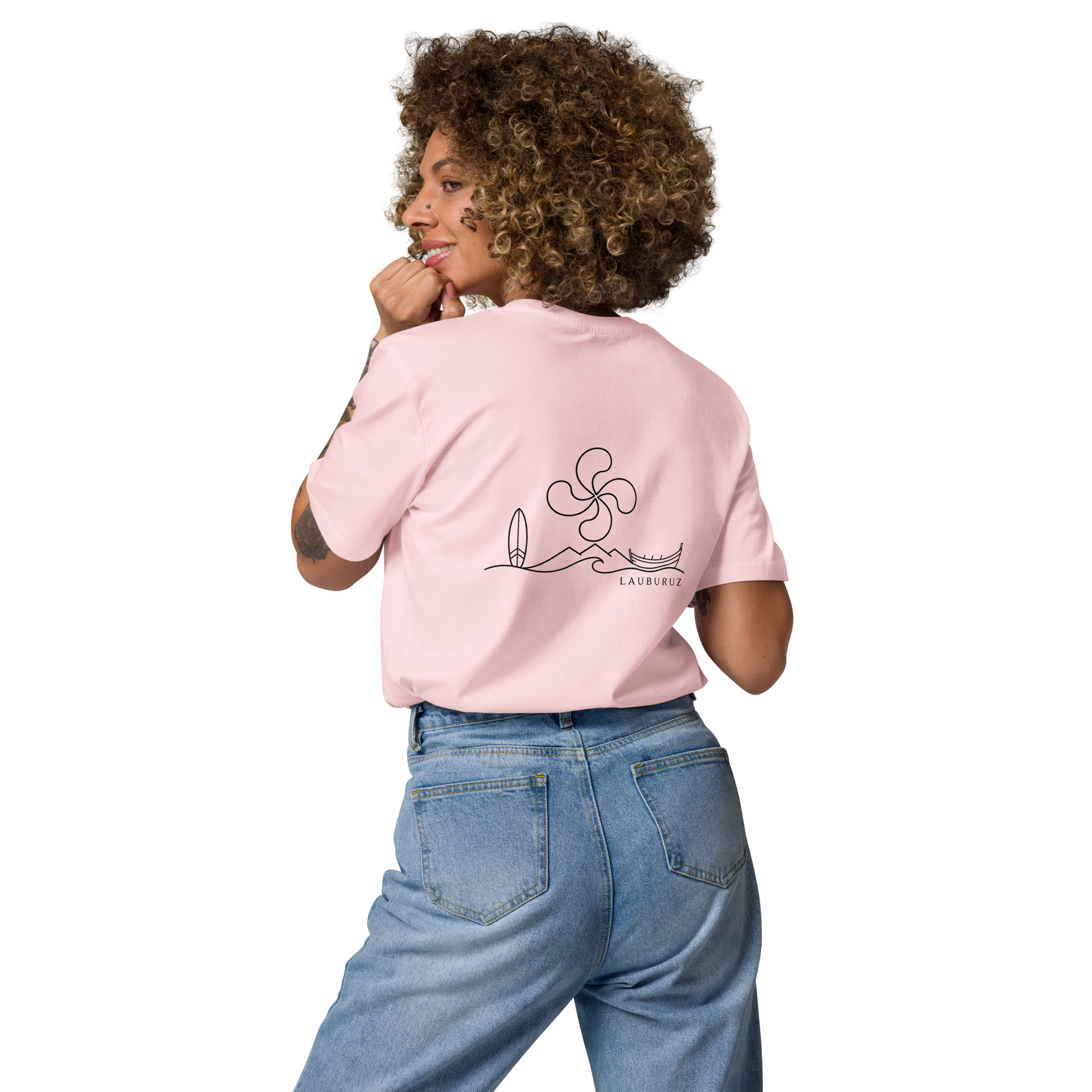 Itsasoa - T-shirt unisexe en coton bio - Noir – Image 6