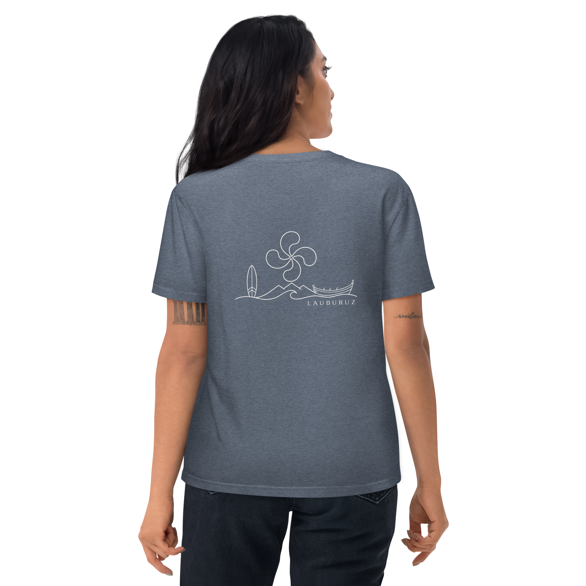 Itsasoa - T-shirt unisexe en coton bio - Blanc – Image 6
