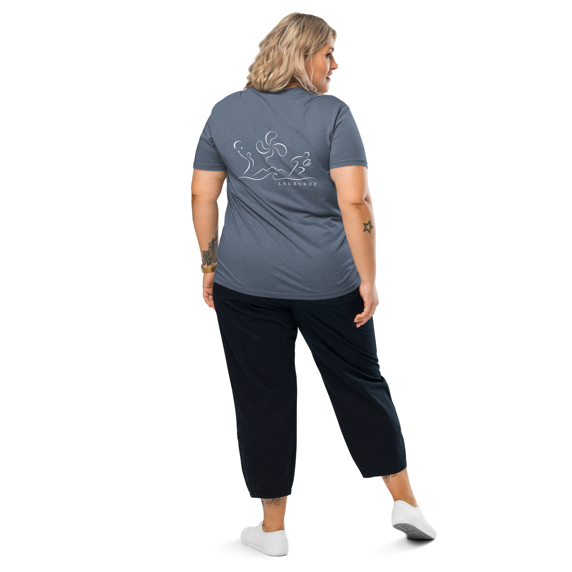 Kirolak - T-shirt unisexe en coton bio - Logo Dos Blanc – Image 10