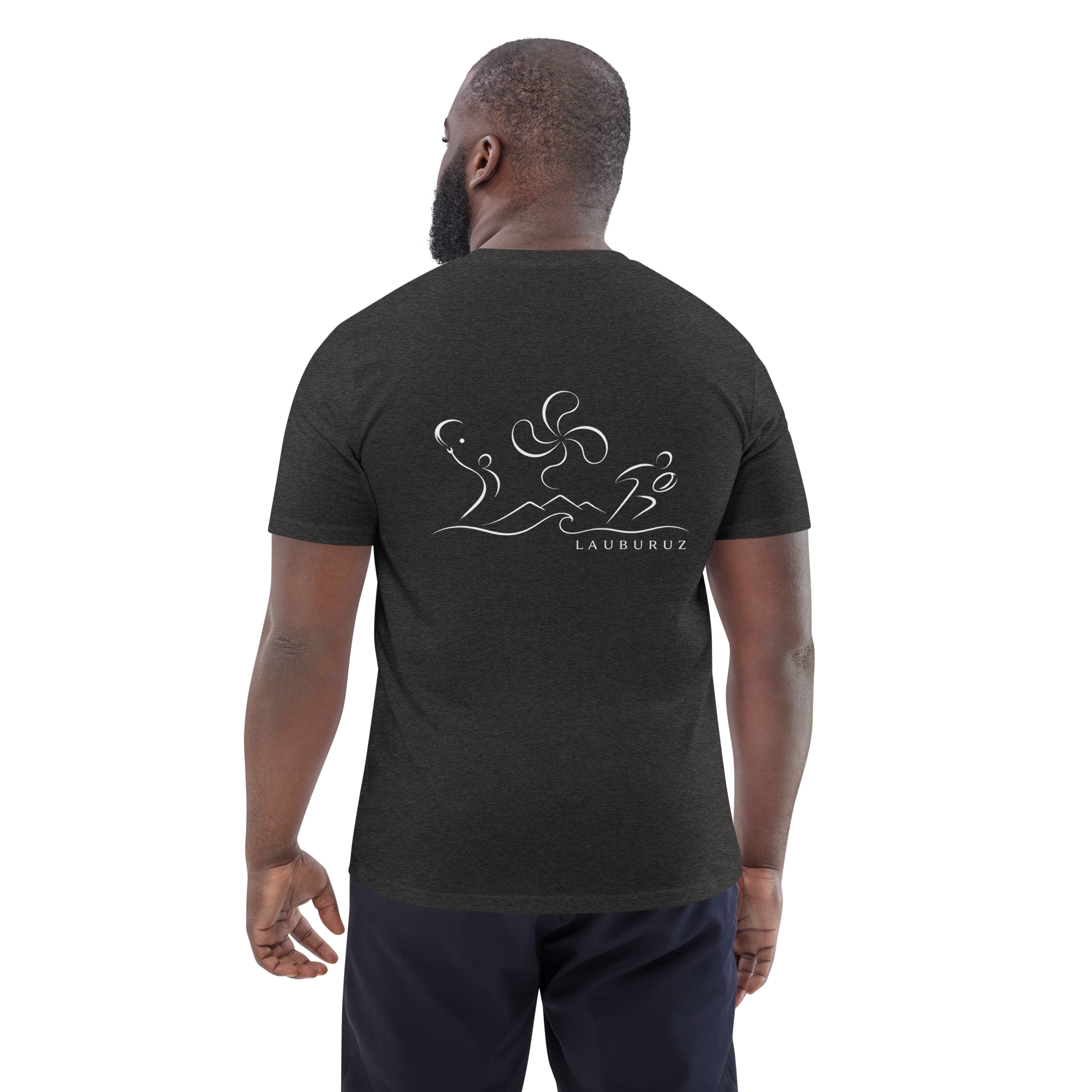 Kirolak - T-shirt unisexe en coton bio - Logo Dos Blanc – Image 7
