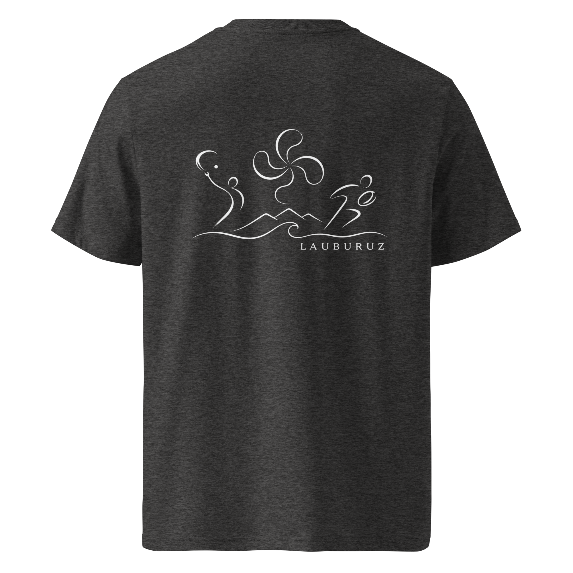 Kirolak - T-shirt unisexe en coton bio - Logo Dos Blanc – Image 2
