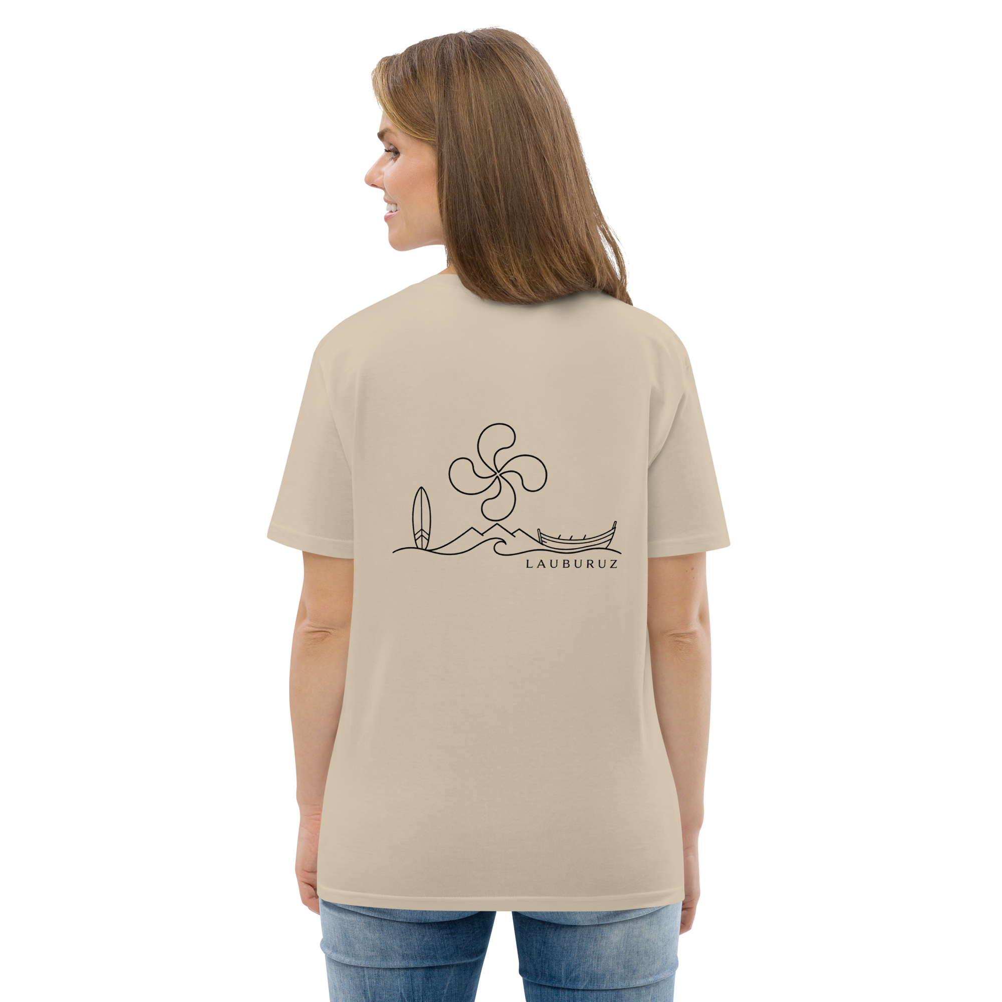 Itsasoa - T-shirt unisexe en coton bio - Noir – Image 10