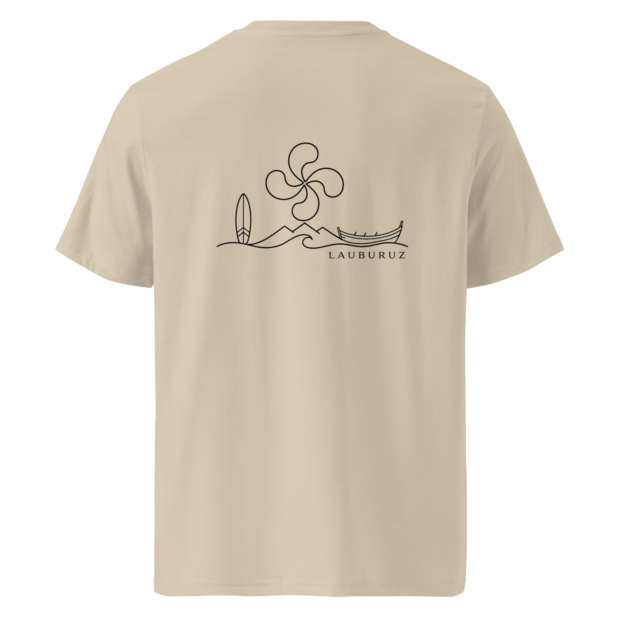 Itsasoa - T-shirt unisexe en coton bio - Noir – Image 5