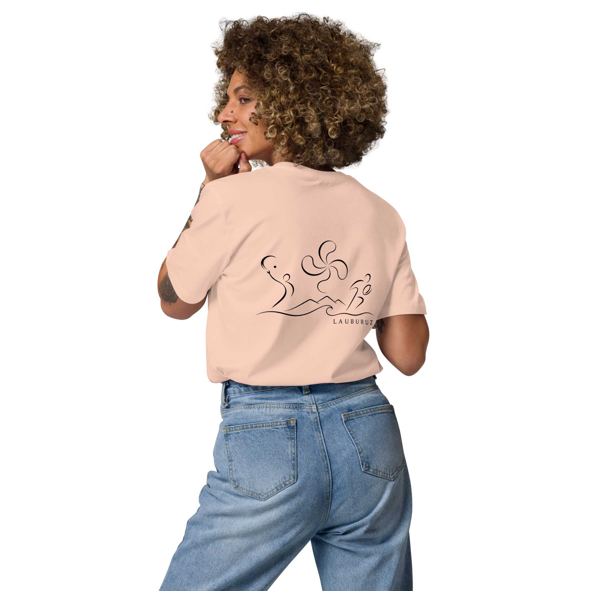Kirolak - T-shirt unisexe en coton bio - Logo Dos Noir – Image 3