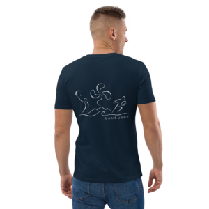 Kirolak - T-shirt unisexe en coton bio - Logo Dos Blanc