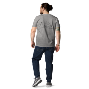 Kirolak - T-shirt unisexe en coton bio - Logo Dos Noir