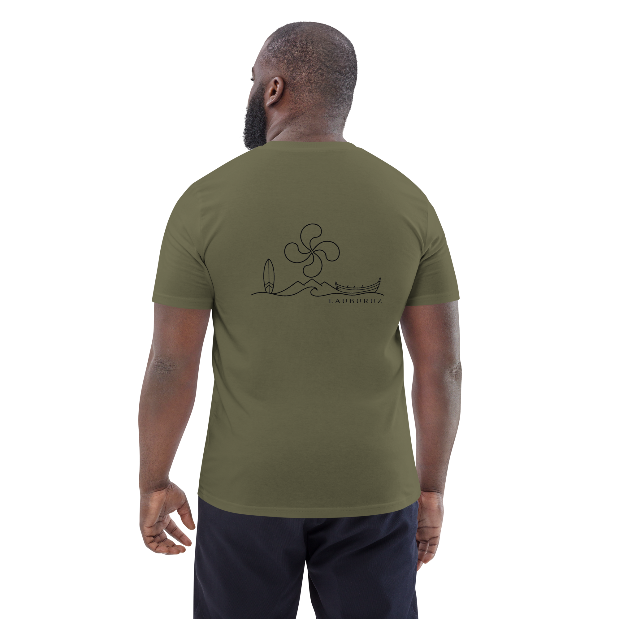 Itsasoa - T-shirt unisexe en coton bio - Noir – Image 3