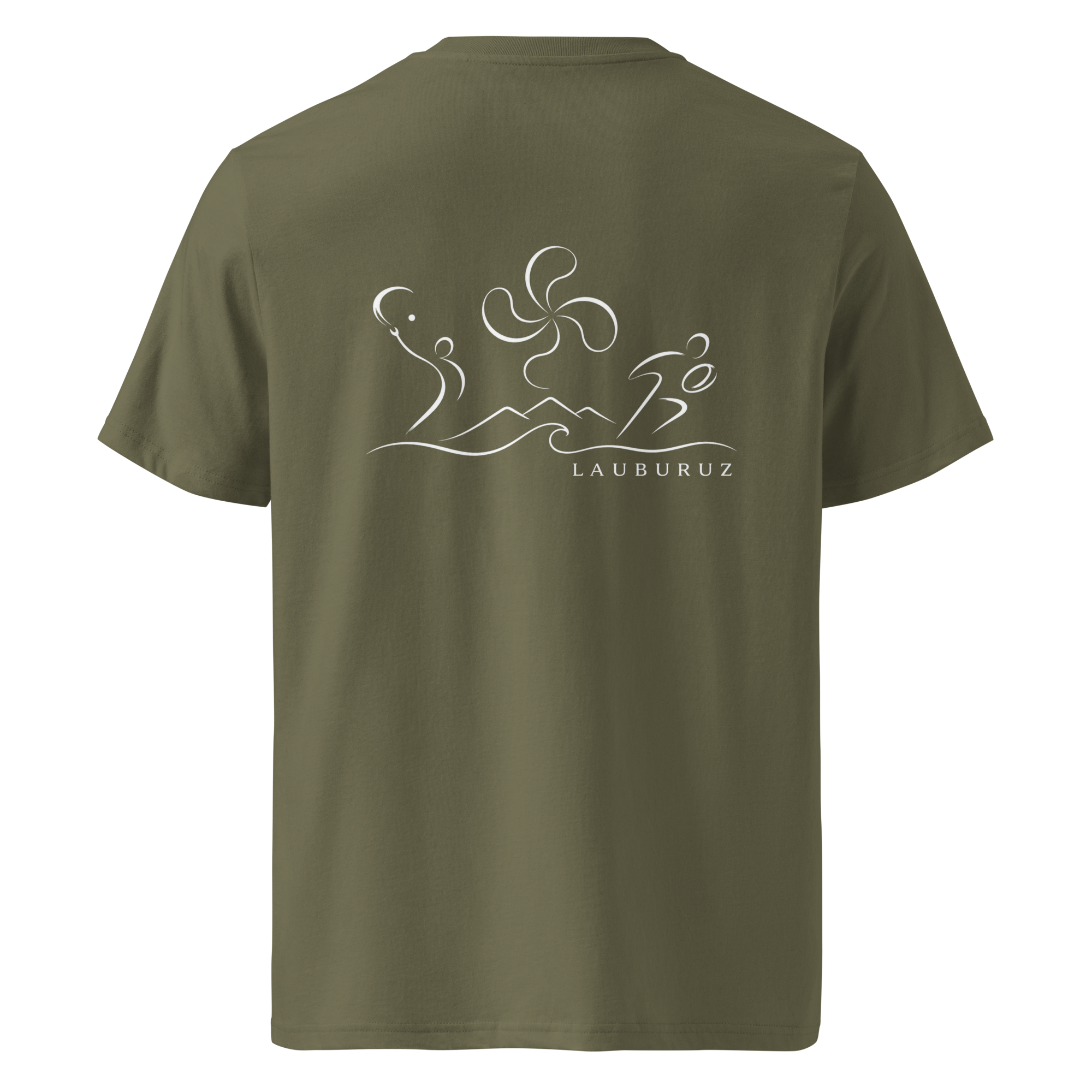 Kirolak - T-shirt unisexe en coton bio - Logo Dos Blanc – Image 5