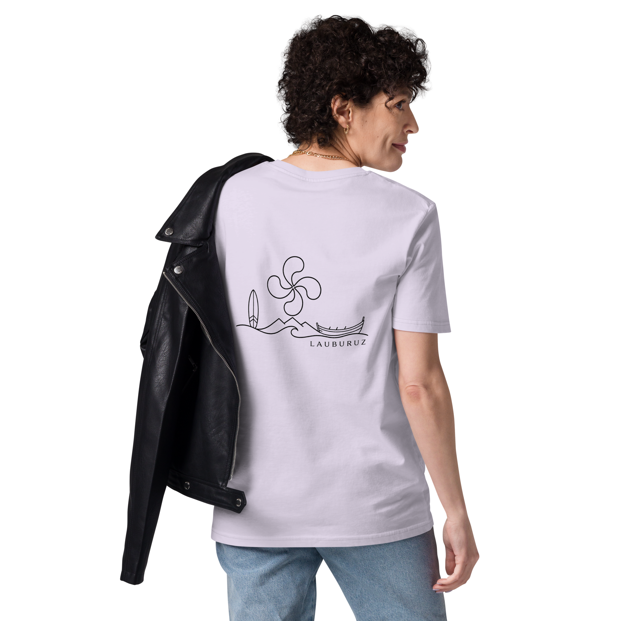 Itsasoa - T-shirt unisexe en coton bio - Noir