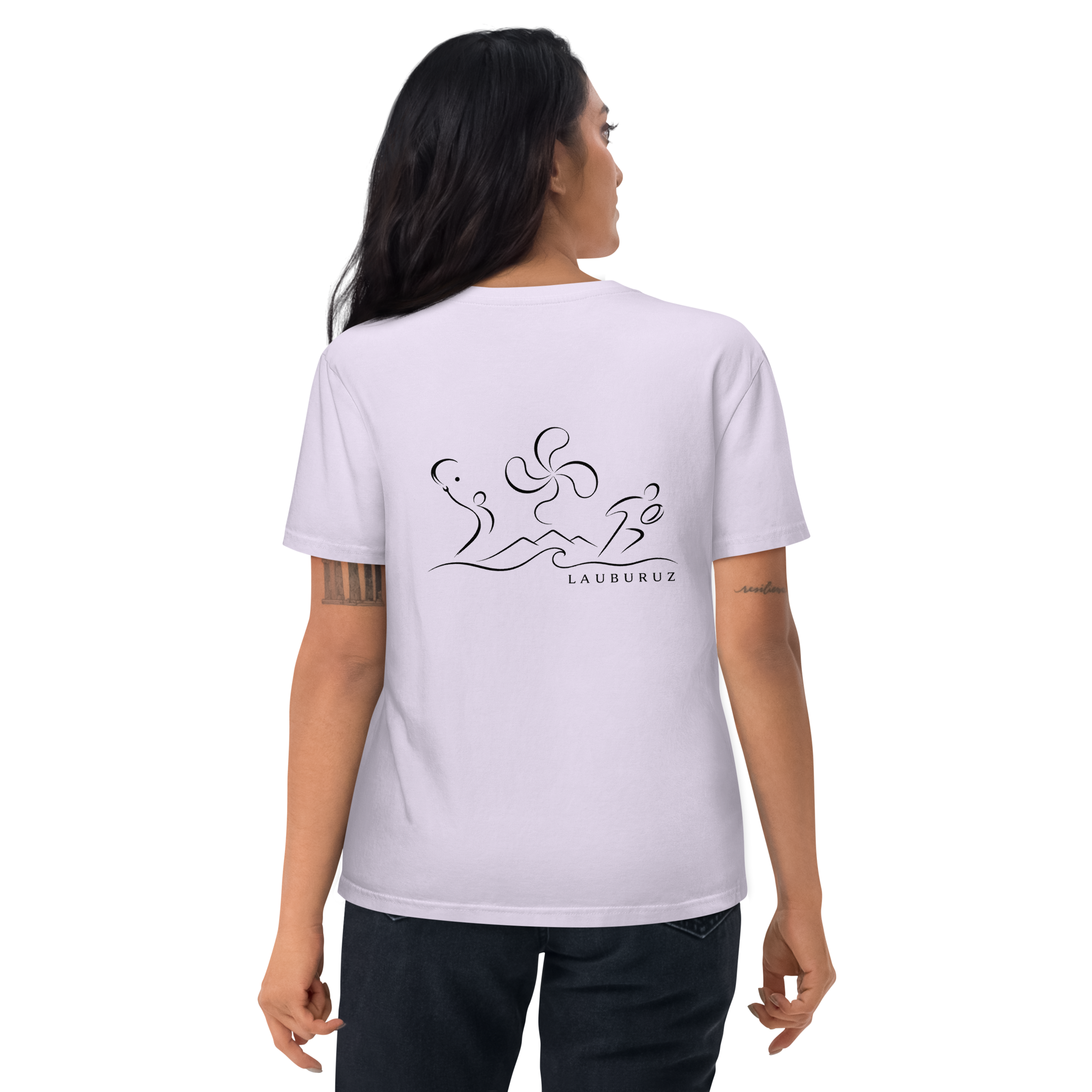Kirolak - T-shirt unisexe en coton bio - Logo Dos Noir – Image 11