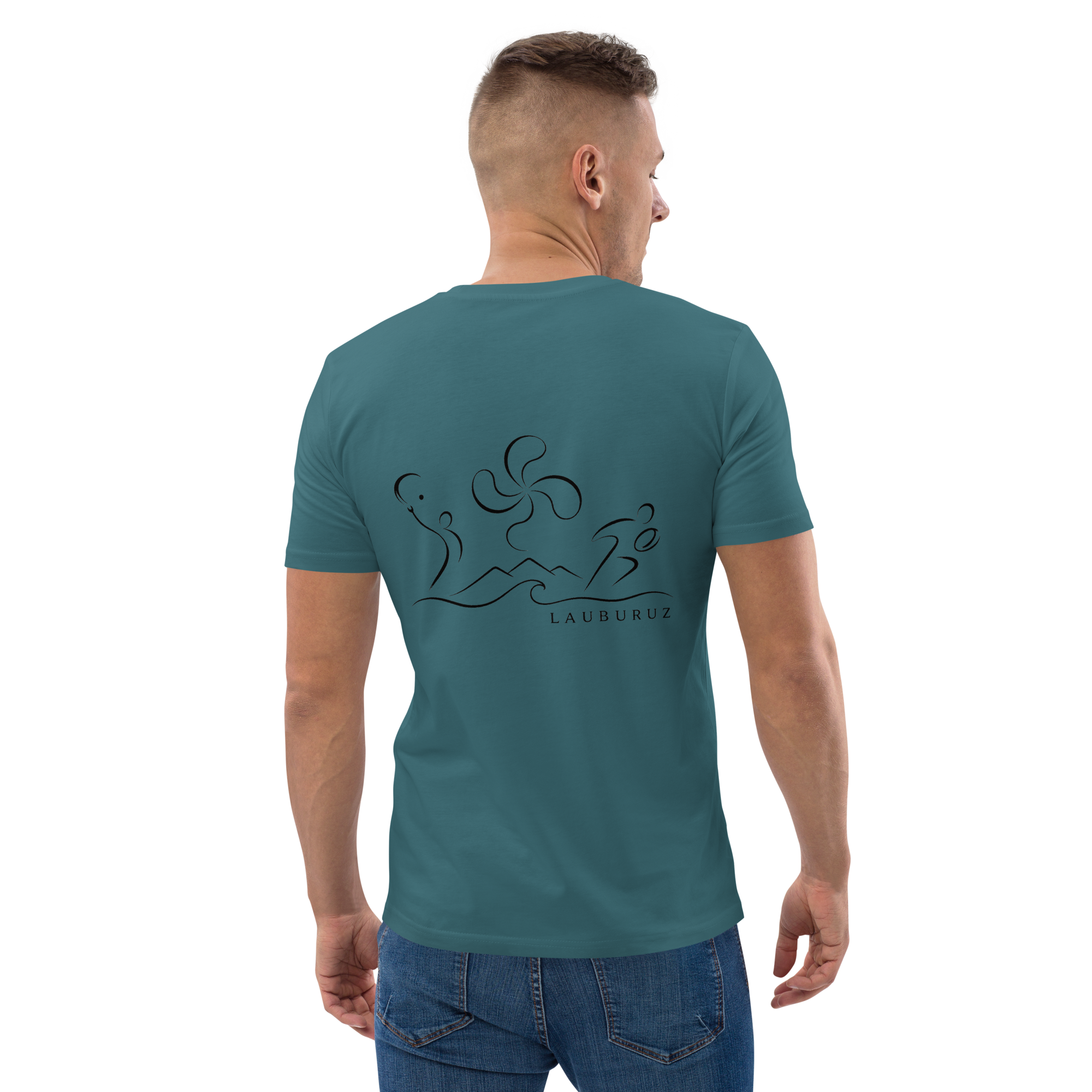 Kirolak - T-shirt unisexe en coton bio - Logo Dos Noir – Image 8