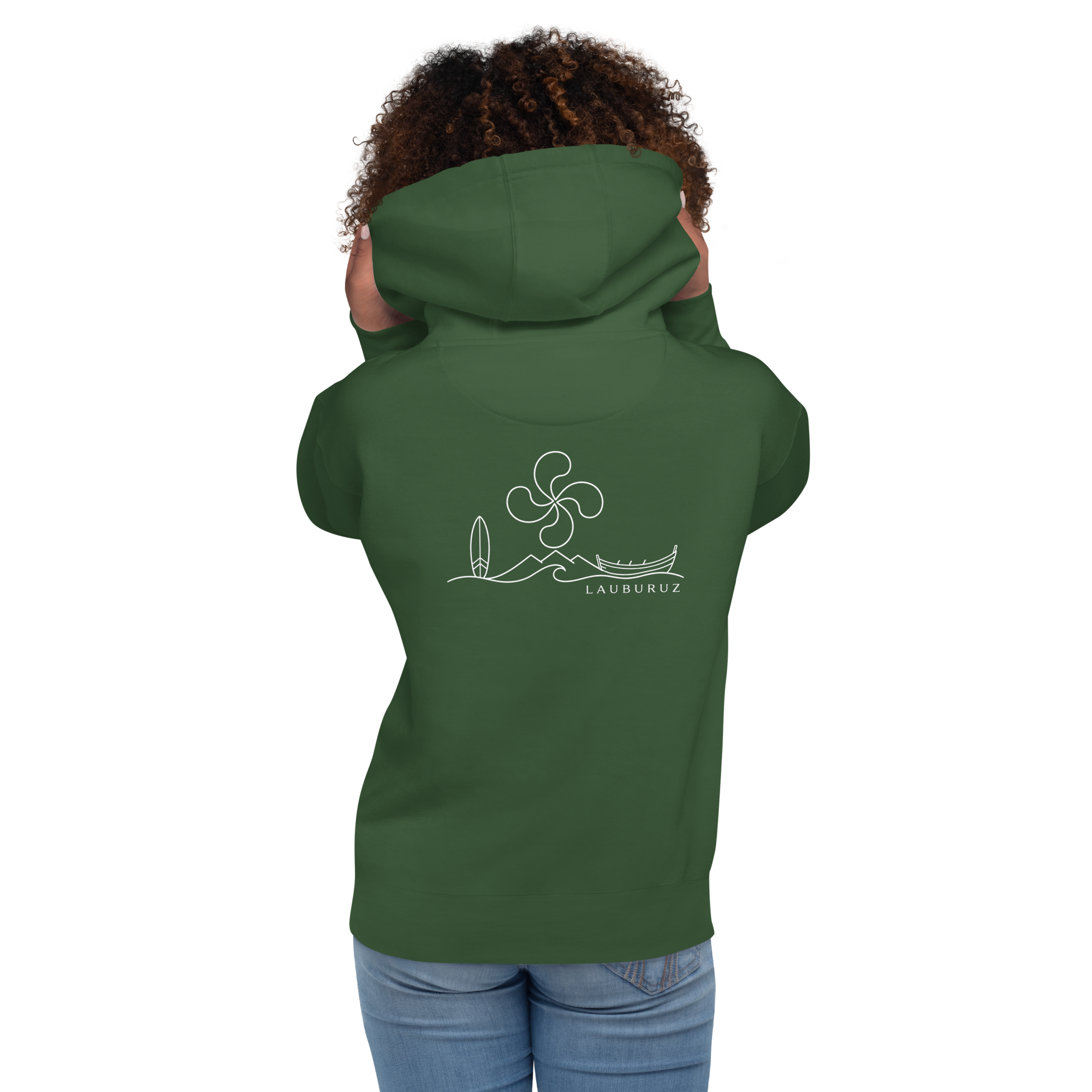 Itsasoa - Sweat à Capuche - Logo Dos Blanc – Image 5
