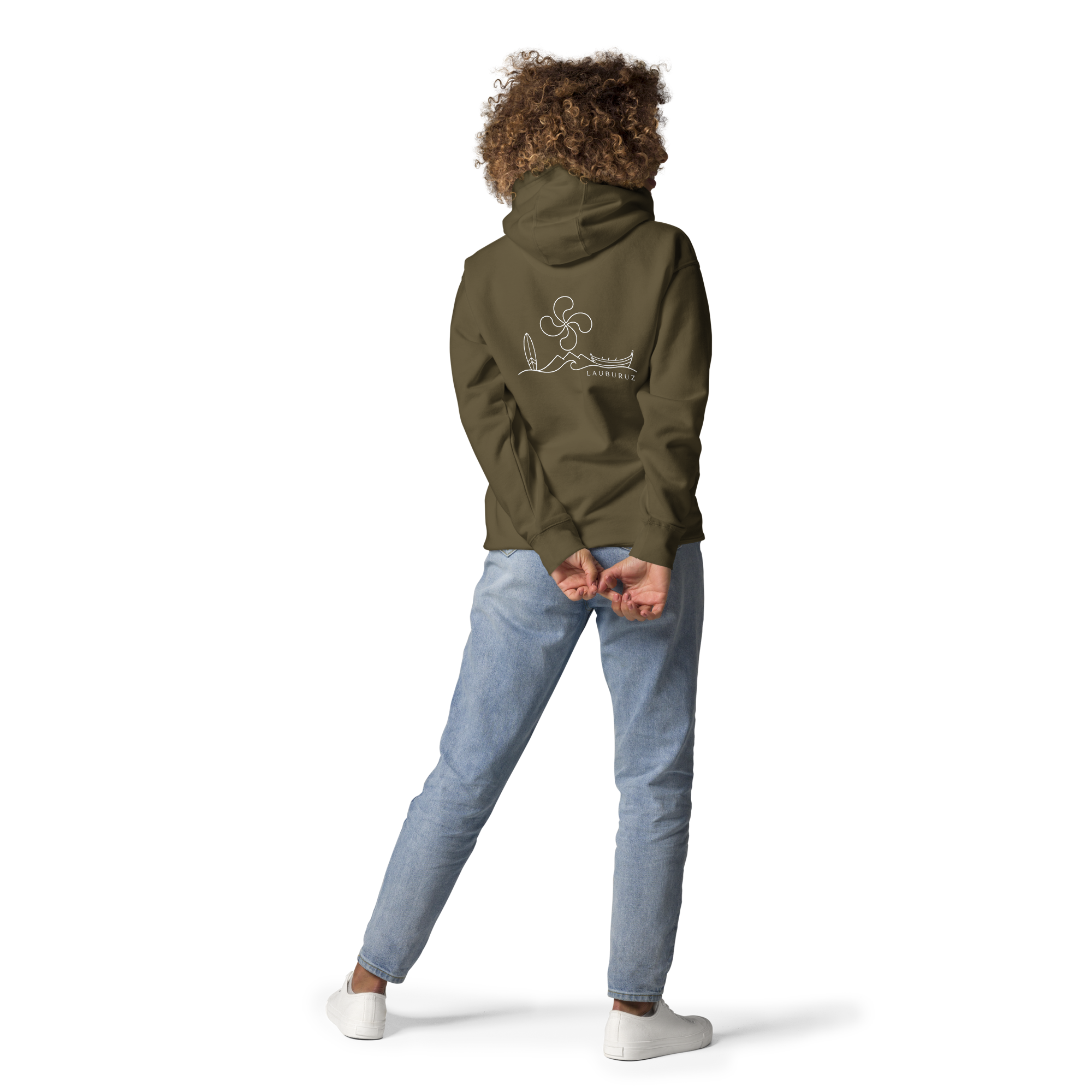 Itsasoa - Sweat à Capuche - Logo Dos Blanc – Image 7
