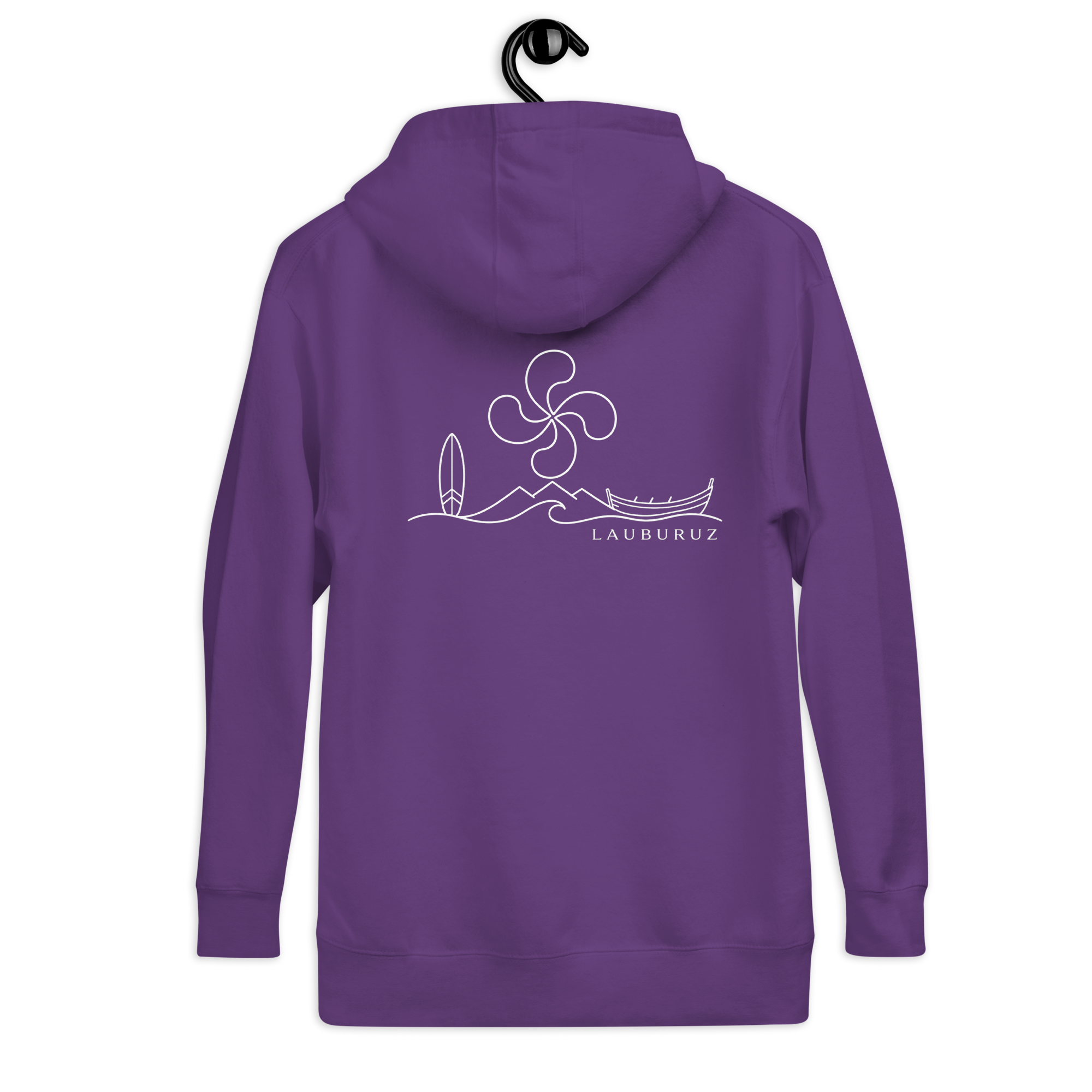 Itsasoa - Sweat à Capuche - Logo Dos Blanc – Image 4