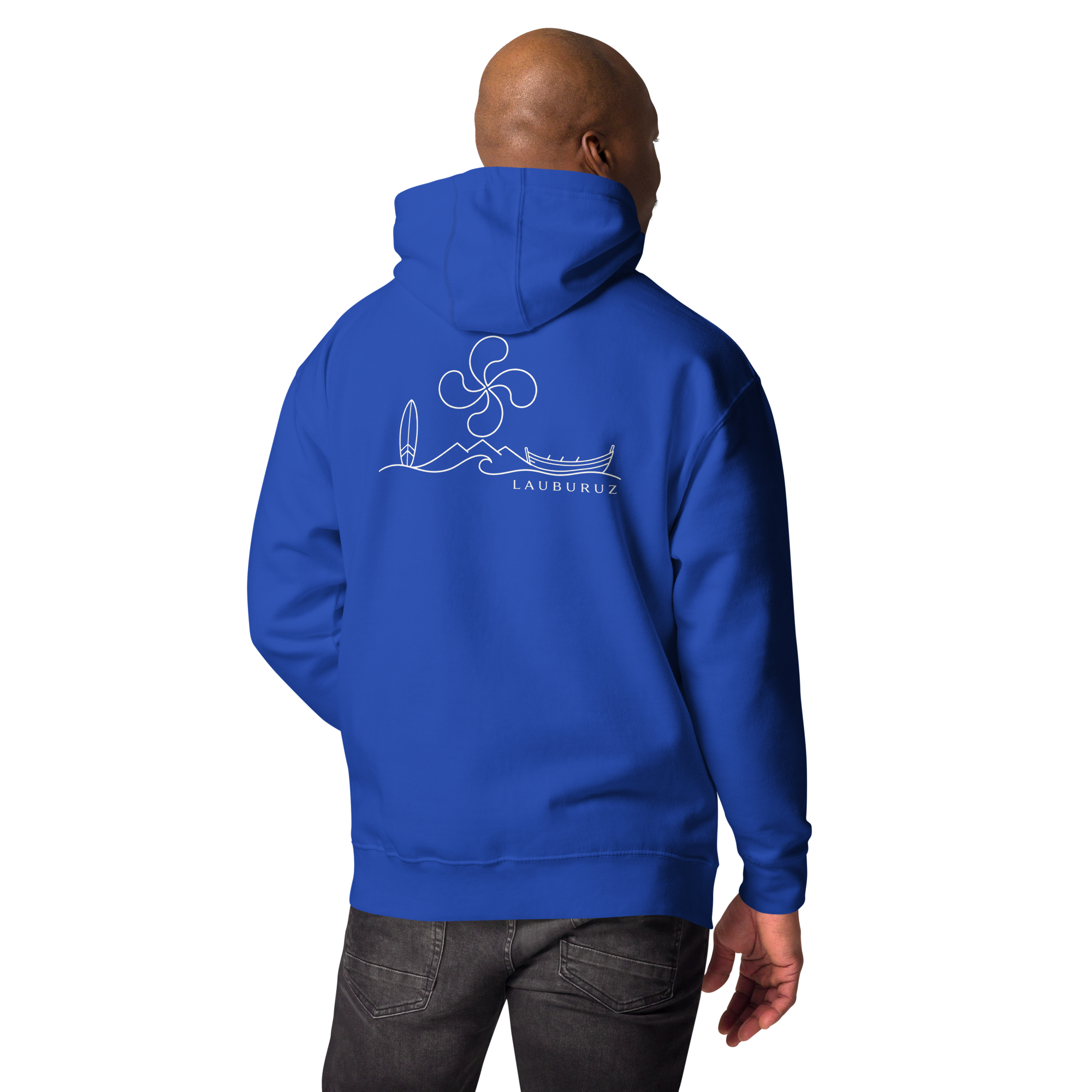 Itsasoa - Sweat à Capuche - Logo Dos Blanc – Image 3