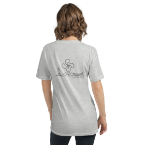 Itsasoa - T-shirt Col V - Logo Dos Noir
