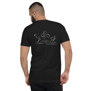 Kirolak - T-shirt Col V - Logo Dos Blanc