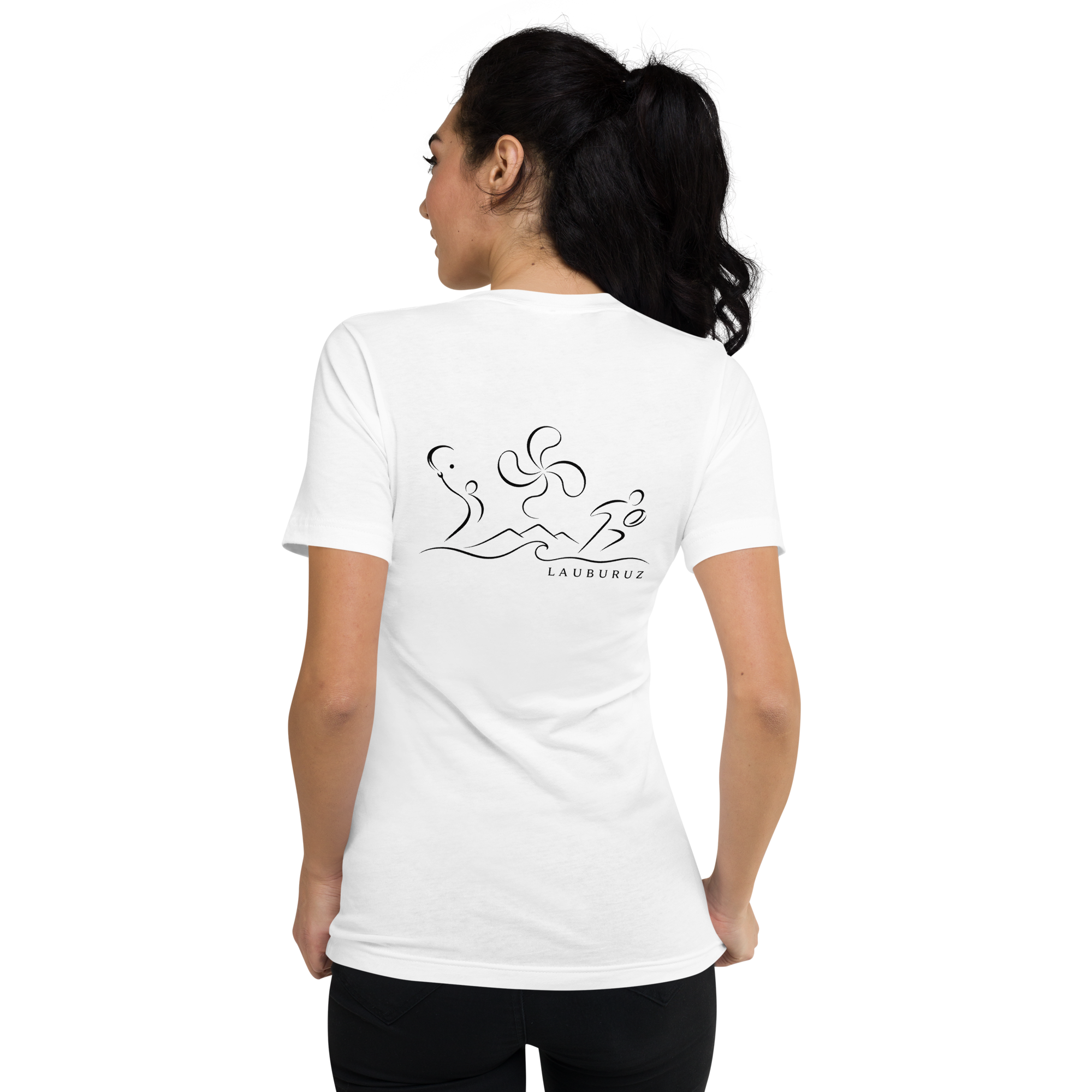 Kirolak - T-shirt Col V - Logo Dos Noir – Image 2