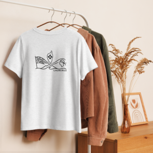 Corsica– T-shirt Femme coton bio Logo Noir