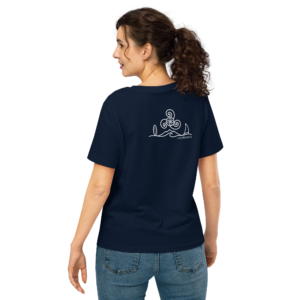 Corsica– T-shirt Femme coton bio Logo Blanc