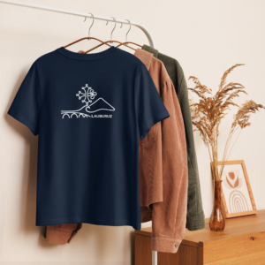Occitan– T-shirt Femme coton bio Logo Blanc